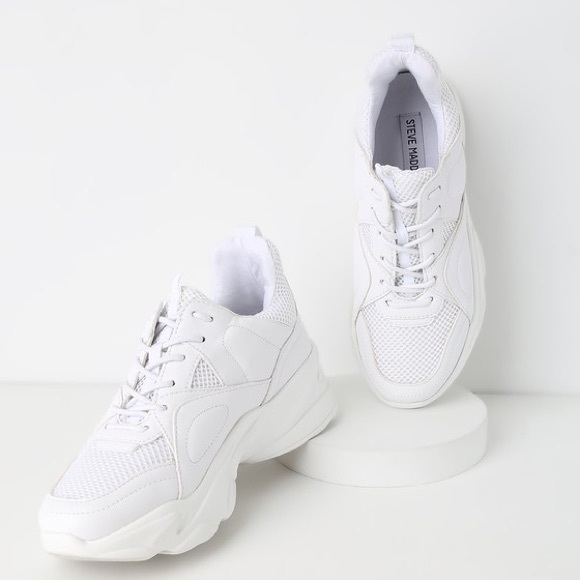 reebok white chunky sneakers